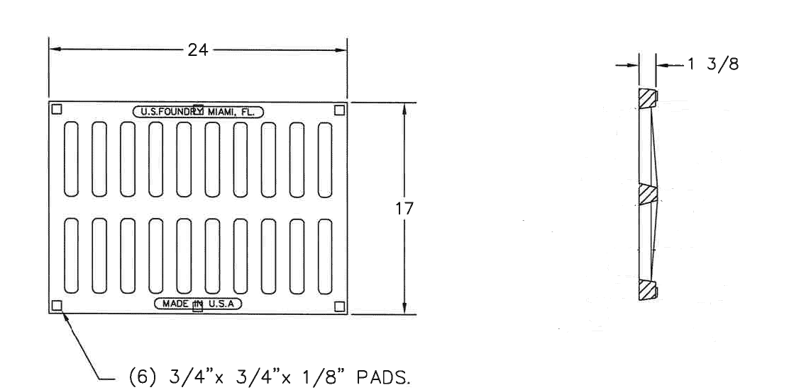 Heavy-Duty Cast-Iron Grate