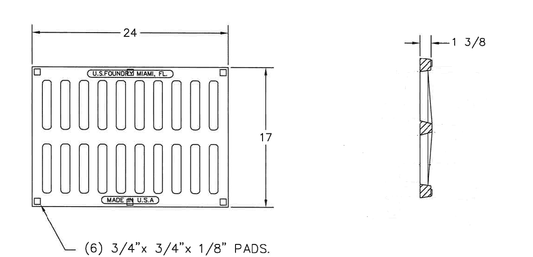 Heavy-Duty Cast-Iron Grate