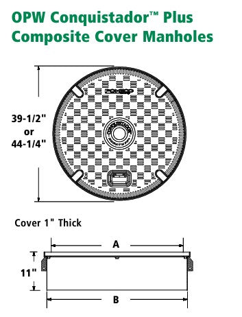 Steel Manway Cover PN#OA-16519