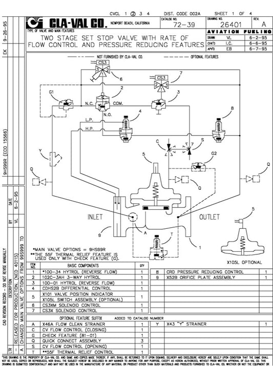4” Two Stage Set Stop Valve