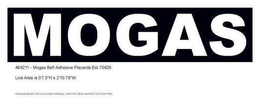 6" Tank Decal - Mogas