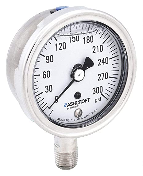 3.5" Vacuum Pressure Gauge -30-0-160 PSI